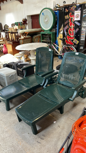 2 GARDEN LOUNGERS