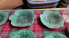 BOX GREEN PLATES JUG & COASTERS - 4