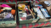 3 BOXES PAINT BRUSHES CAR ITEMS ETC