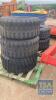 5 X TRAILER TYRES 19.5 SUPER SINGLES