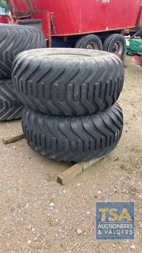 FLOTATION TYRES FRONT & REAR 2 X 650/60-30.5 2 X 550/60/22