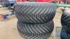 FLOTATION TYRES FRONT & REAR 2 X 650/60-30.5 2 X 550/60/22 - 5