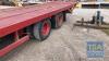 FLAT TRAILER 28 OR 36 FEET LONG WILL EASY TAKE 27 BALES - 3