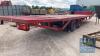 FLAT TRAILER 28 OR 36 FEET LONG WILL EASY TAKE 27 BALES - 9