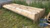 6 WOODEN SHEEP TROUGHS