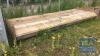 6 WOODEN SHEEP TROUGHS - 2