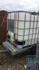 IBC WATER BOWSER WITH 12 GALLON SELF FILLING TROUGH. LIGHTS & - 4