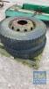 2 LORRY WHEELS 11X22.5