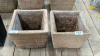 2 PLANT POTS