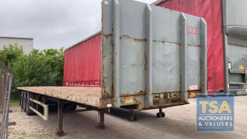 SDC 45ft FLAT TRAILER C248567 Year 2008 MOT 30/09/24