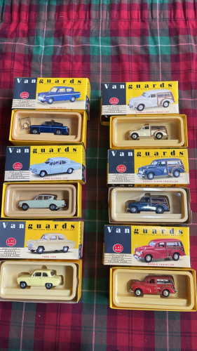 BOX 6 VANGUARDS MODEL CARS