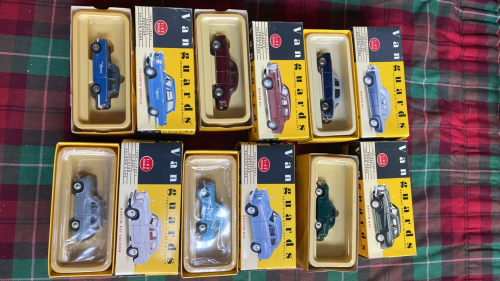 BOX 6 VANGUARDS MODEL CARS