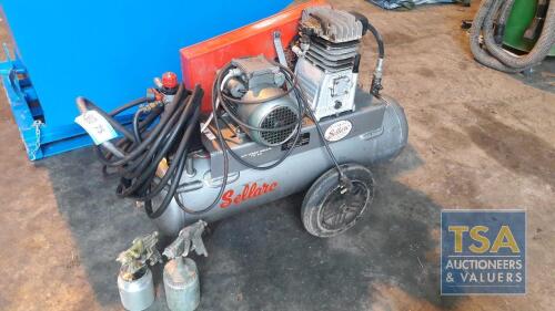 Sellarc Portable Workshop Compressor c/w Hose & 2 No.