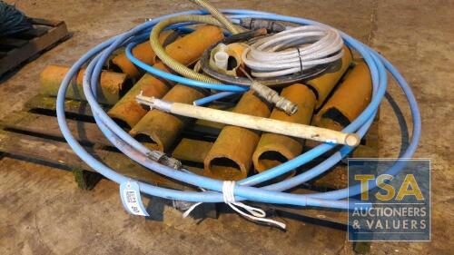 Pallet of Drain Pipes, Alkathene Pipe Etc