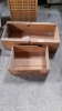 2 JAMES WOOD LOSSIEMOUTH FISH BOXES