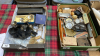 3 BOXES GAS MASK EP WARE POSTERS PHOTOS COMICS ETC