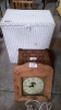 LINEN BASKET, STOOL & CLOCK