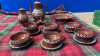 BROWN POTTERY TEA WARE - 2