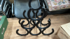 BOX-HORSE SHOE WINE RACK & 2 BOXES - 2