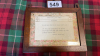 FRAMED GPO TELEGRAM FROM KING & QUEEN