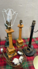 2 BOXES-WOVEN HANGING CANDLEABRA LAMPS SHADES ETC - 2