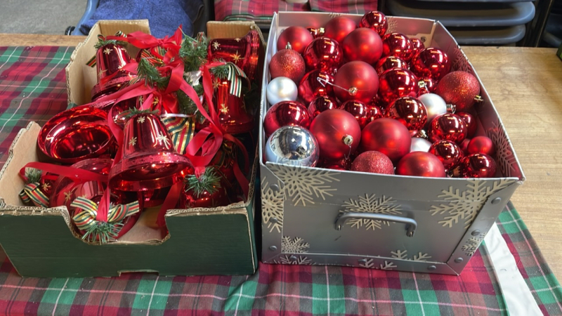 X2 BOX OF XMAS DECORATIONS