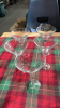 X2 BOX GLASS CANDLESTICKS, GLASSES ETC - 2