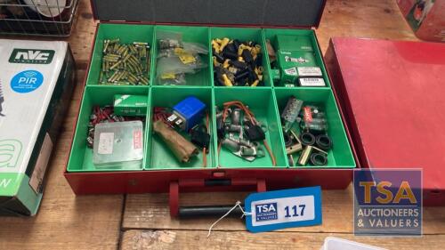 Metal Parts Case c/w Fuses and Electrical Fittings