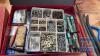 Metal Parts Case c/w Washers, Halogen Bulbs, Screws Etc - 2