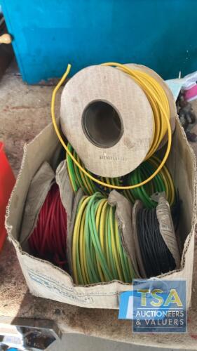 Box c/w Part Rolls Cable