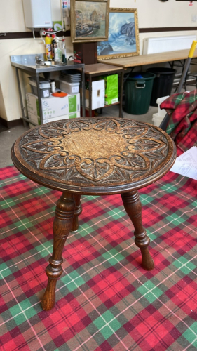 CARVED STOOL