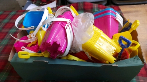 BOX BUCKETS & SPADES & MONEY BOX