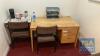 Moveable Contents of Training Office Comprising 2 No. Desks, - 2