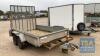 INDESPENSION DOUBLE AXLE TRAILER 6' x 10' WITH RAMP