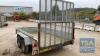 INDESPENSION DOUBLE AXLE TRAILER 6' x 10' WITH RAMP - 3