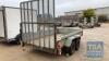 INDESPENSION DOUBLE AXLE TRAILER 6' x 10' WITH RAMP - 4