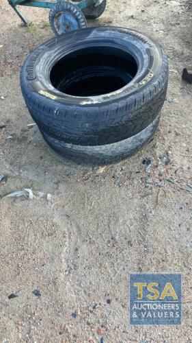 2 TYRES 225/60/R188 OFF ROAD TYRES