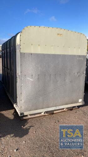 LIVESTOCK BOX TRAILER DEMOUNTABLE, ALUMINIUM