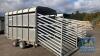 IFOR WILLIAMS NP120 12FT STOCK TRAILER - 3