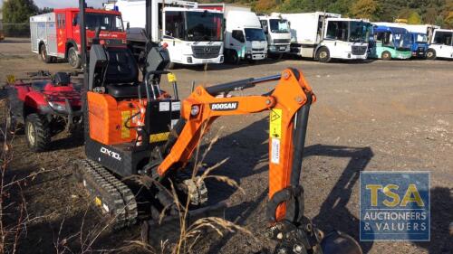 DOOSAN DX102 MINI DIGGER, Year 2021, 212 Hours, PLUS VAT