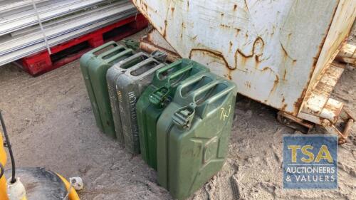 4 JERRY CANS