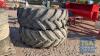 2 X 650/85/38 TRACTOR TYRES 40% TREAD - 2