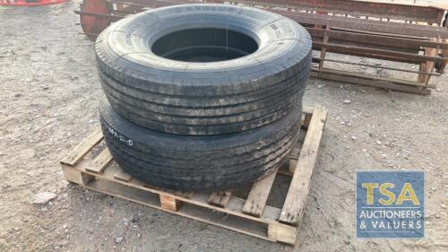 2 X NEW 315/80 R22.5 TYRES