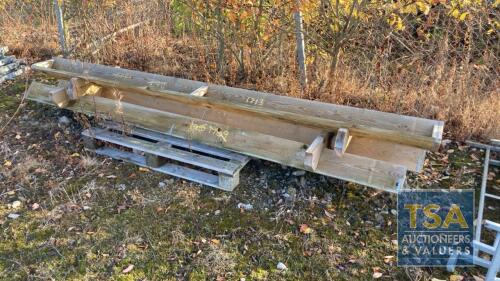 3 X 10FT WOODEN SHEEP TROUGHS