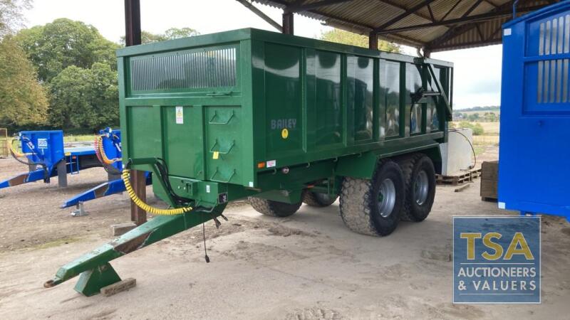 Bailey 14 Tonne Twin Axle Hydraulic Tipping Grain Trailer