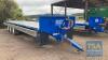 Gardiner 20 Tonne - 12 Box Tri Axle Flat Bed Trailer c/w