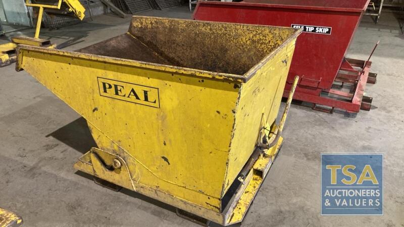 Peal Tipping Skip c/w Forklift Pockets - Approximately 1