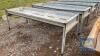 Galvanised Double Cattle Field Trough - 2.6m