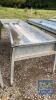 Galvanised Double Cattle Field Trough - 2.6m