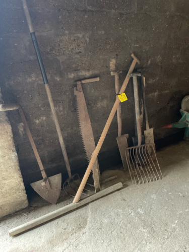 PEAT CUTTING SPADES, SAWS ETC